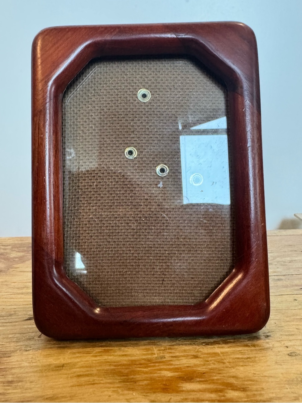 MCM Small Smooth Wood Picture Frame Mid-Century-Modern